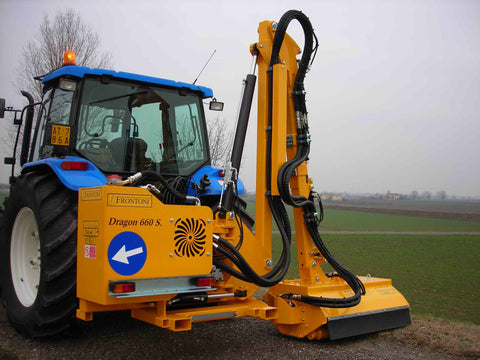 Frontoni Dragon-550 1m Heavy Duty Tractor PTO Flail Hedge Cutter