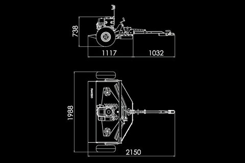 Chapman 1.5m Compact ATV Rotary Mower - RM150
