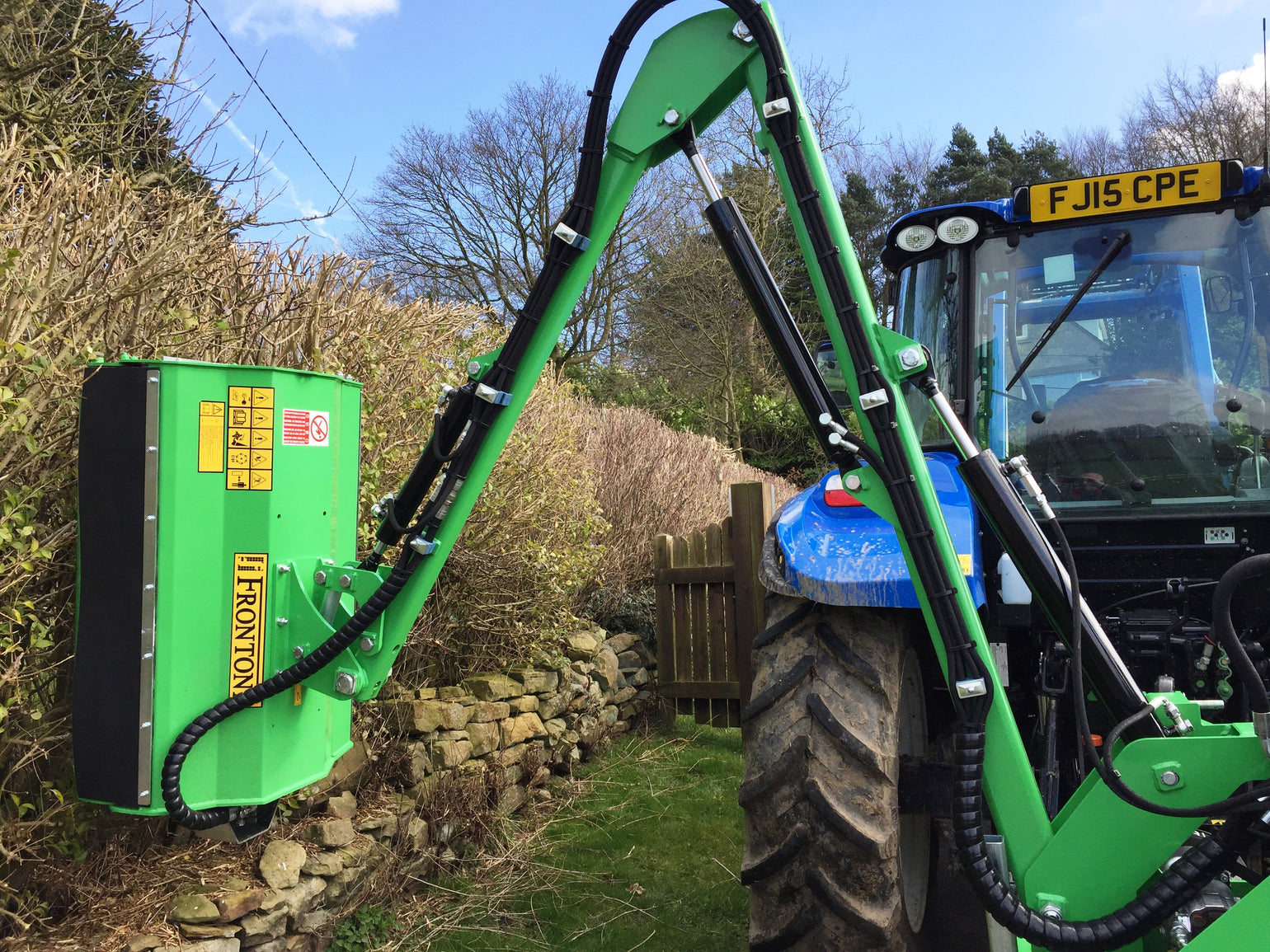 Frontoni Elite350 0.8m Heavy Duty Tractor PTO Flail Hedge Cutter Flails UK