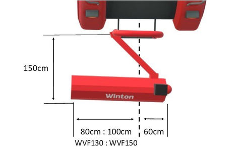 Winton 1.5m Heavy Duty Tractor PTO Verge Flail Mower - WVF150