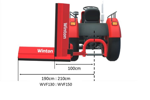 Winton 1.5m Heavy Duty Tractor PTO Verge Flail Mower - WVF150