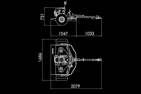 Chapman 1.2m Compact ATV Rotary Mower - RM120